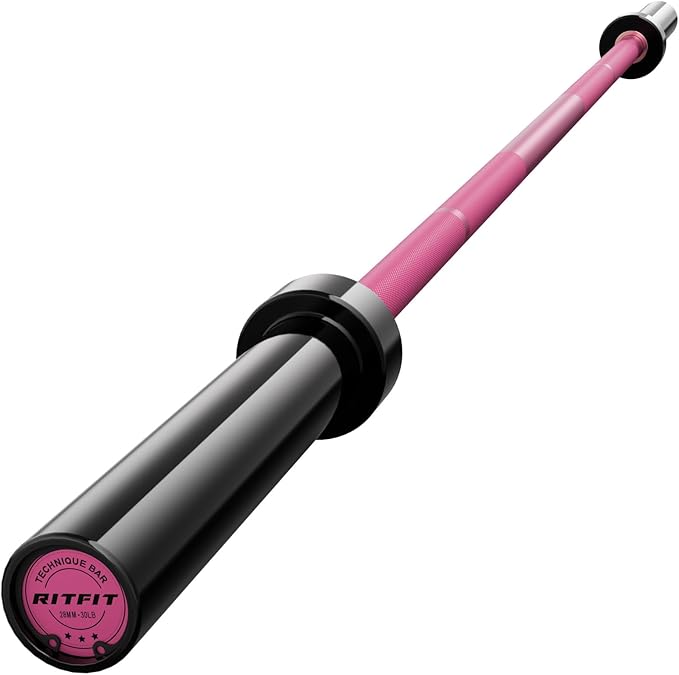RITFIT Olympic Barbell 4ft/6ft - 2 Inch Weight Bar for Strength Training, Weightlifting, Squat, Deadlift, Bench Press, Curl, Overhead Press - 350lbs/500lbs Capacity