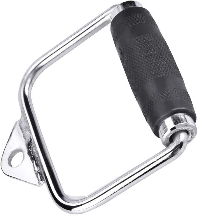 High Strength Single Extension Stirrup Handle for Gym Exercise Cable Equipment Attachment Perfect for Home and Gym Training Comfortable Rubber Grip Fits Any Cable