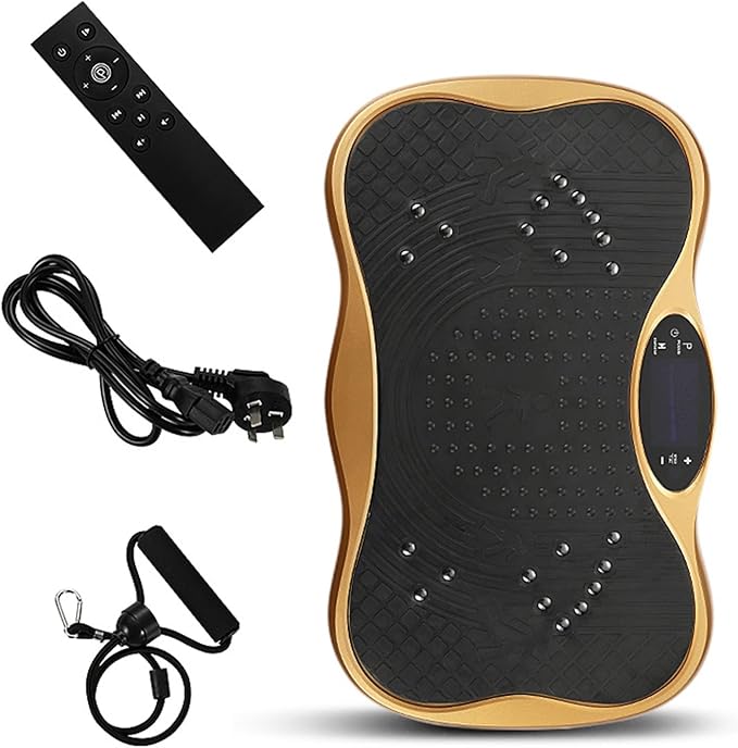 Vibration Plate Exercise Machine,Whole Body Vibration Platform Machine,Fitness Vibration Trainer for Weight Loss Shaping Toning Home Gym