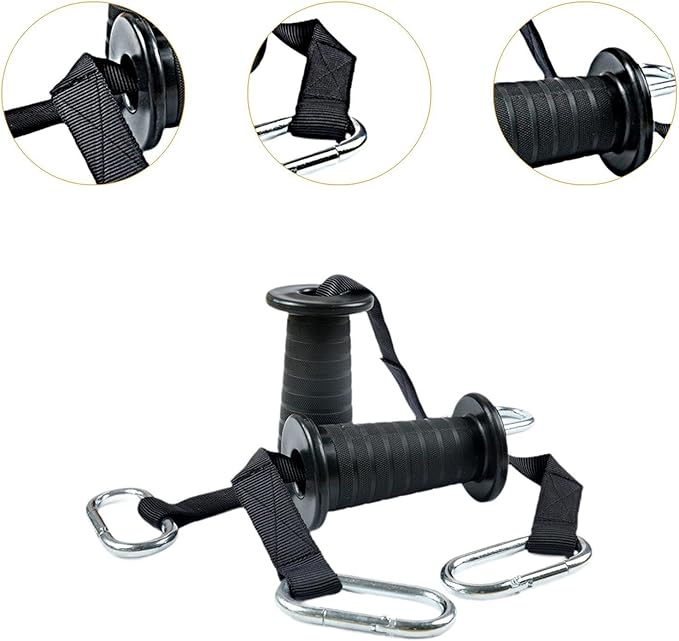 Conical Rope Handles Pulldown Attachment for Workout Strength Training Adult