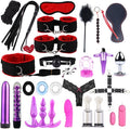 Fashion 28 Piece Red Nylon Leather Fitness Set, Pilates Equipment, Wrist and Hip Fun Yoga Supplies, Cosplay Accessories, Couple Gifts