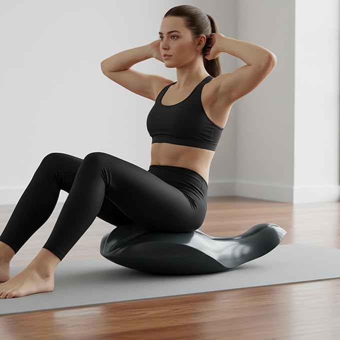 lukar Spine Corrector Pilates,Dolphin-Shaped OoV Pilates Equipment for Home Studio Use,Fitness Training Tool for Spine Exercises, Balance, Core Strengthening