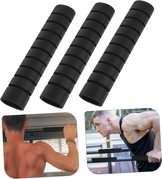 POPETPOP 3Pcs Pull-up Bar Grip Pads Anti-Slip Sponge Sleeve for Portable Bar Strength Training Equipment