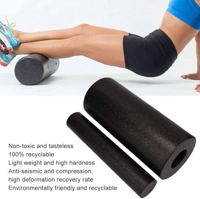 Dioche Foam Roller 2 in 1 Hollow Column Foam Roller Set EPP Muscle Relieve Massage Roller for Deep Tissue Massage of The Back and Leg Muscles