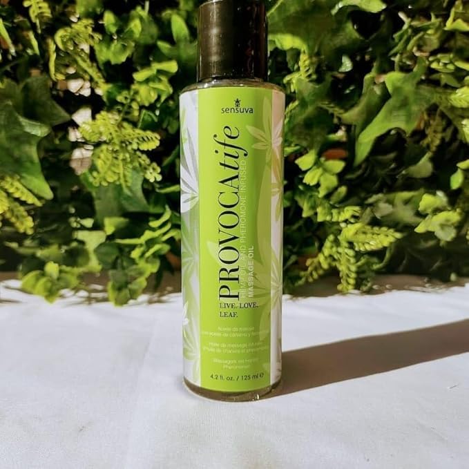Provocatife Hemp Oil Infused Massage Oil 4.2 fl.oz. (125ml) Bottle