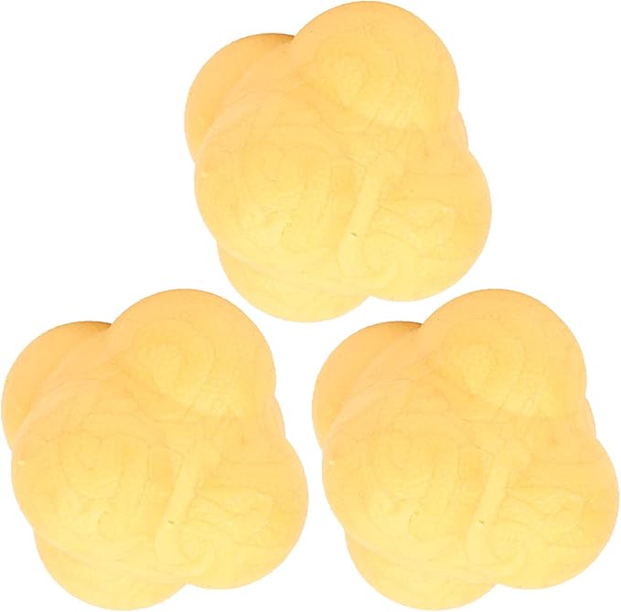Drfeify 3Pcs Bounce Reaction Balls Ball Set for Training & Coordination HexShaped with TPR Material for Multisport Athletes