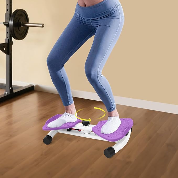 Waist Twister Ab Machine, 260 lbs Capacity Exercise Twist Board with Resistance Bands, Home Gym Equipment for Women/Men
