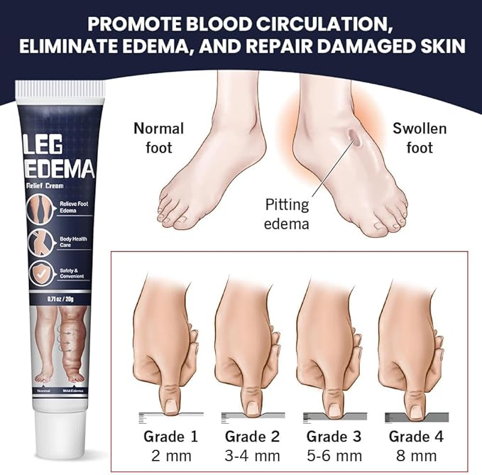 Leg Soothing Massage Cream (4 Pieces) | Plant Extract Nourishment, Lightweight & Fast-Absorbing, Firm Skin, Improve Sitting Edema