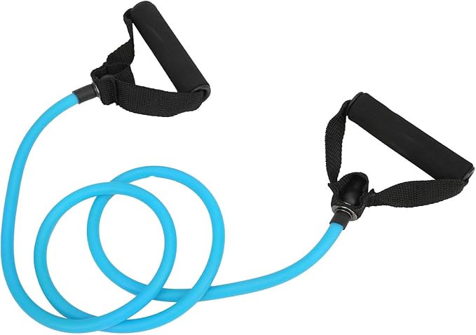 Exercise Bands for Working Out - Latex Pull Cord for Strength Training/Yoga/Pilates | Arm & Back Muscle Exercise Equipment | 150cm Flexible Activity Cord for Men & Women