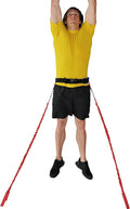 SPEEDSTER Sky Leaper- Vertical Jump Trainer for All Athletes with Adjustable Padded Belt and Adjustable Resistance Bungee Cords, Plus 2 Anchors - College/Pro Resistance