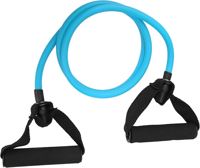 Exercise Bands for Working Out - Latex Pull Cord for Strength Training/Yoga/Pilates | Arm & Back Muscle Exercise Equipment | 150cm Flexible Activity Cord for Men & Women