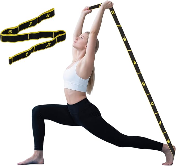 Resistance Bands for Working Out, 8-Levels Elastic Adjustable Exercise Band for Men and Women,Yoga,Body Stretching,Booty Legs,Pilates,Stretching Bands for Fitness,Training,Gym,Physical Therapy