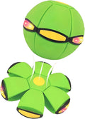 Magic Bouncing Ball, Children's Bouncing Ball, Automatic Rebound Double The Fun, Magics Flying Saucer (6 Light,Green)