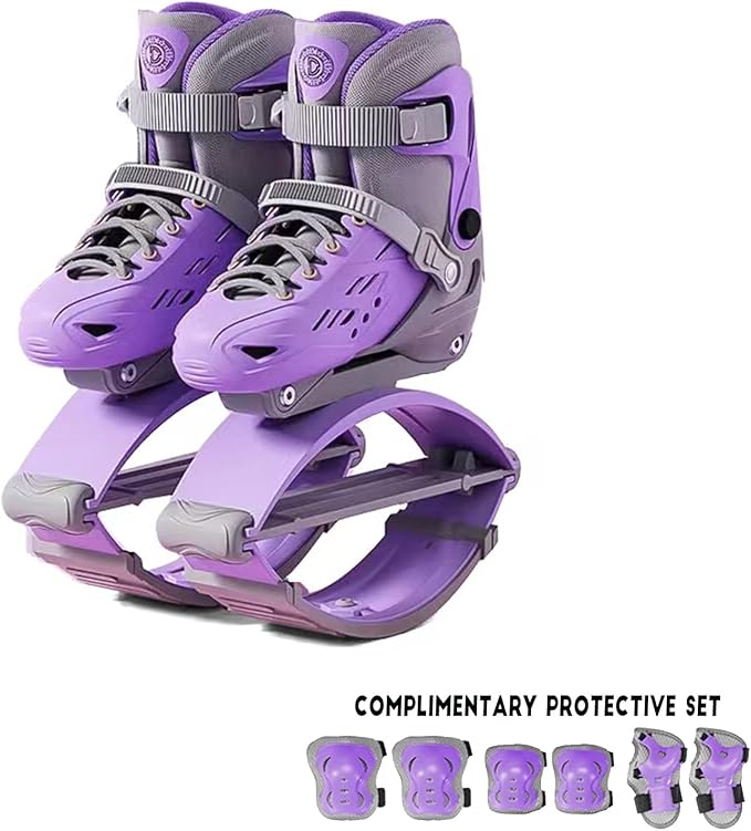 Jumping Shoes Bounce Shoes for Children Kids Moon Shoes Kangaroo Jump Shoes for Exercise Fitness and Fun,Adjustable Fit