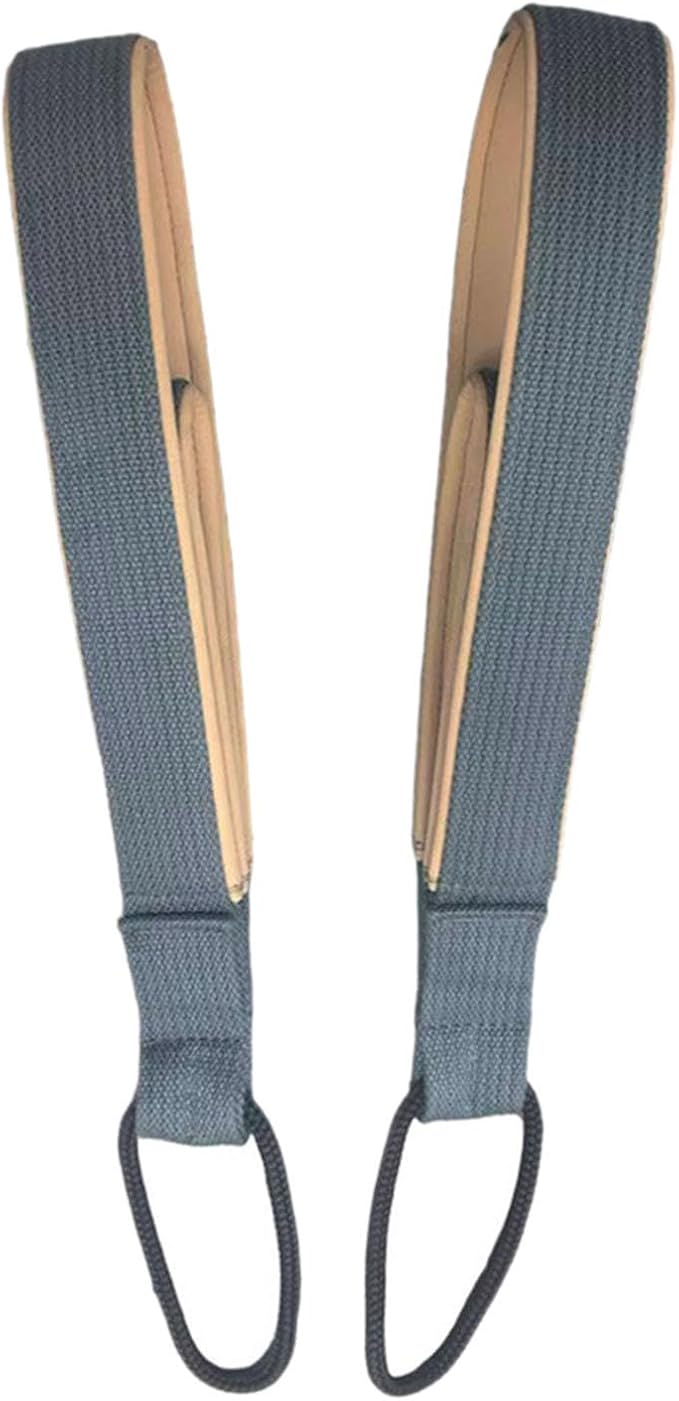 Pilates Double Loop Straps (2-Pack) for Reformer Exercise Equipment, Cotton Blend & Nylon, Beginner Training for Women & Men