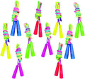 10 pcs Rainbow Jump Rope Set Durable Nylon Skipping Ropes,Safty Vibrant Jumping Ropes for Girls or Boys Physical Education Skipping Rope(7.2 Feet)
