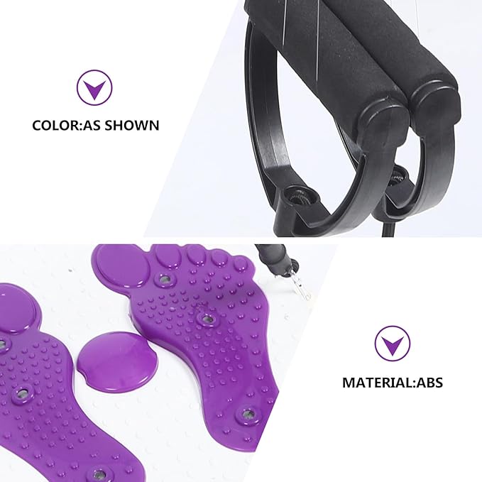 Healifty Fitness Twisting Disc Waist Twisting Board with Rope, Purple Slimming Rotating Tool for Home Exercise, Abdominal Workout Machine for Women