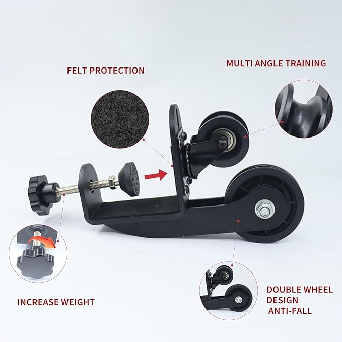 AHTAPFON Arm Wrestling Training Equipment, Arm Wrestling Training Table Pulley Cable System, Fitness Wrist & Forearm Strengtheners for Adults Professional and Biceps Training