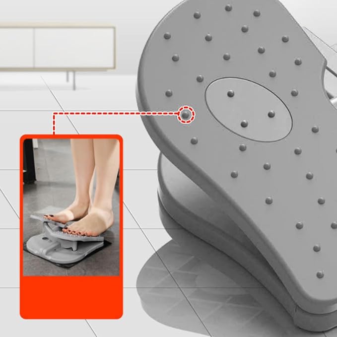 Foot Stepper Machine, Foldable Leg Exerciser Under Desk Foot Pedal Exerciser Reinforced Nylon Leg Workout Trainer for Home Office Use