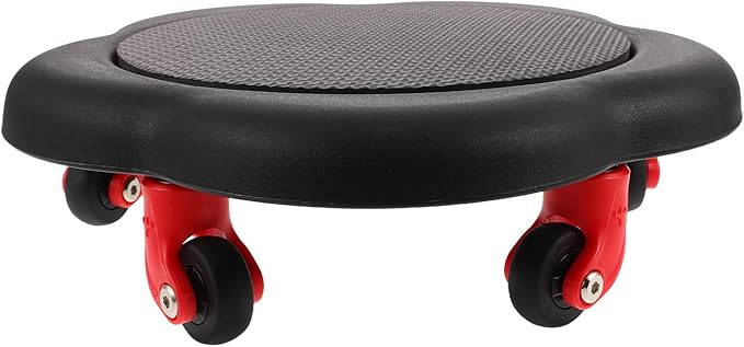 HEMOTON Five-wheel Ab Roller Core Workout Wheel with Flower-shaped Sliding Discs for Home Abdominal Exercise Fitness Training Equipment