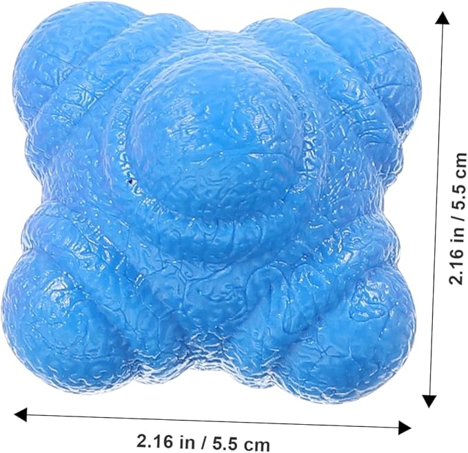 6-Pack Hexagonal Reaction Balls for Hand-Eye Coordination Training 5.5cm Agility Balls for Sports Fitness for Goalkeeper Training and Speed Reflex Drills