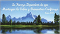 Spanish 2021 Year Text Gift - Year Text Magnet Your Strength Will Be In Keeping Calm and Showing Trust (Set of 40)