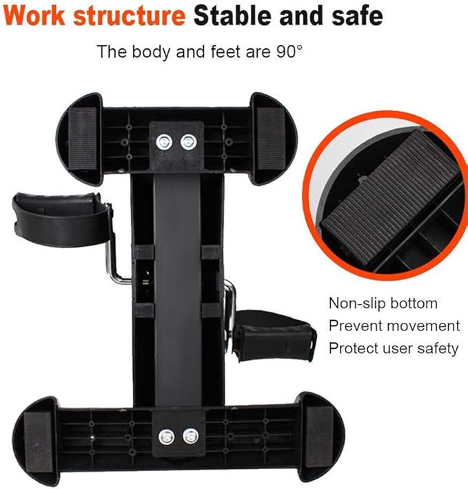 Pedal Leg Exerciser, Mini Equipment Exercise Bike for Elderly, Half-Length, Upper and Lower Limbs, Hand Legs