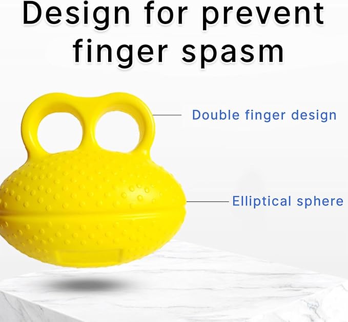 Hand Grip Strengthener for Seniors,Hand Exercise Ball for Patient Recovery Elderly Stroke Arthritis Physical Therapy Anxiety Stress Relief Pressure Squeeze for Yoga Muscles Massage