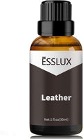 Leather Fragrance Oil - ESSLUX Aromatherapy Essential Scented Oils for Diffuser, Massage, Soap, Candle Making Scents, Perfume, Home Fragrance, 30 ml