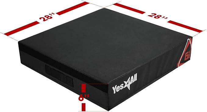 Yes4All 3 in 1 Wooden Plyo Box, Plyometric Box Platform for Jump Training, Jump Boxes for Home Gym Exercise and Outdoor Workout