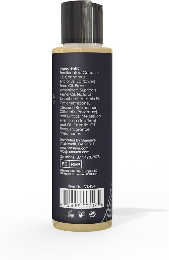 Sensuva Me & You Massage Oil | Wild Passion Fruit & Island Guava | 4.2 fl.oz.