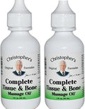 Christopher's Original Formulas Complete Tissue & Bone Massage Oil, Herbal Relief, 2 oz - Pack of 2