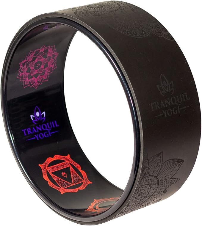 Enlighten Yoga Wheel - Great for Adding Active Strength and Flexibility to Your Exercise and Yoga Practice
