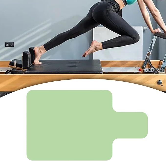 Pilates Mat for Reformer Portable 39 X 24inch Nonslip Cover Suede Cloth Rubber Lightweight Fitness Gym Travel Gym Accessories
