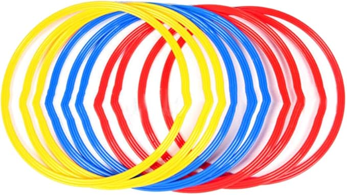 Speed & Agility Training Rings, Sports Agility Ladders, 6PCS Multicolor Soccer Sport Training Speed Rings Football Control Skills Agility toroidal