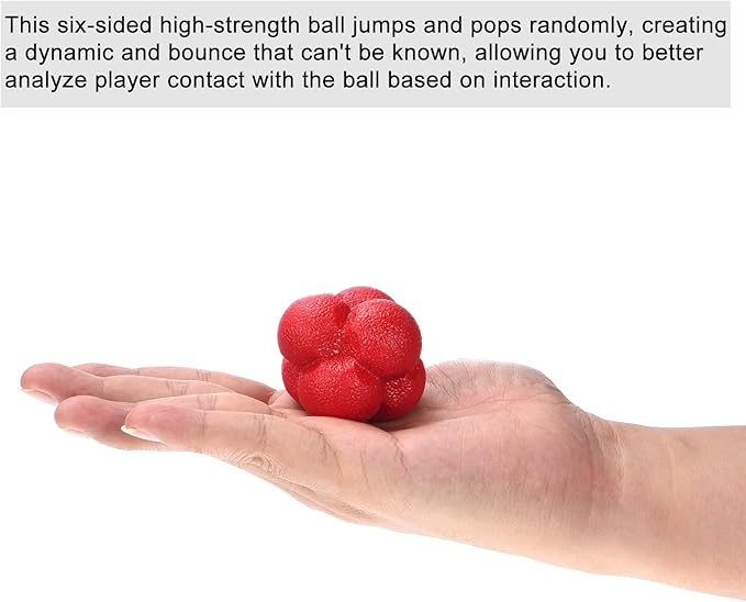 PATIKIL Bounce Reaction Balls, Coordination Training Ball Agility Trainer TPR High Difficulty, for Speed Reflex