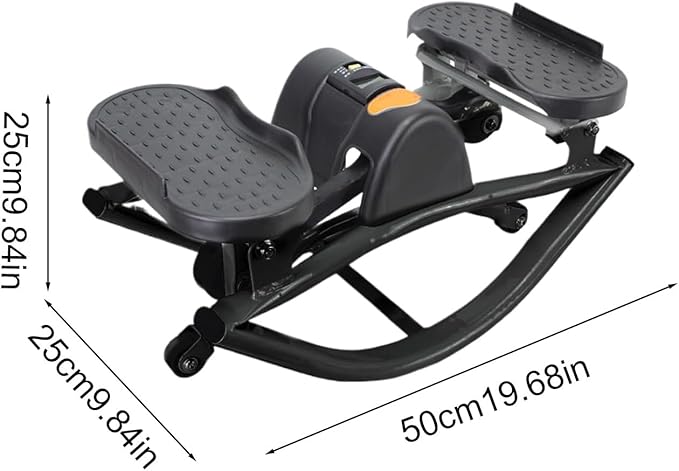 Rock Stepper, Lateral Rocking Fitness Stepper Home Workout Machine, Rolling Side to Side Steppers for Exercise at Home, Workout Machine for Legs & Glutes, for Homes Apartment Dorm Office