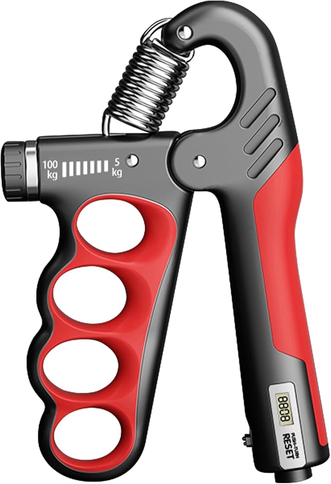 HXD-ERGO Grip Strength Trainer, Adjustable Resistance Grip Strength Trainer with Counting Function
