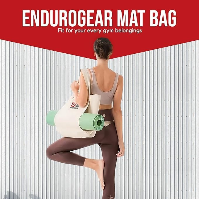 Yoga & Fitness Kit - Non-Slip 6mm Mat, Durable Resistance Tools, Premium Jump Rope, Adjustable Bag, Thigh Trainer | Home Workout & Pilates Essentials for Beginners