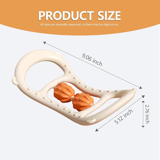 2pcs Pilates Ring - Anti Cellulite Massage Tool & Lymphatic Massager for Shoulders, Back and Legs, Roller Massager for Pilates Enthusiasts