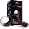 PRIME Fitness Cold Massage Roller Ball | Cold Therapy | Ice Roller Ball with Handle | cryo Stick | Relieve Muscle Pain (Maroon)