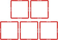 Quadrilateral Agility Rings Speed Rings with Carrying Strap and Clip, 5pcs Portable Agility Hurdles for Agility Footwork Training