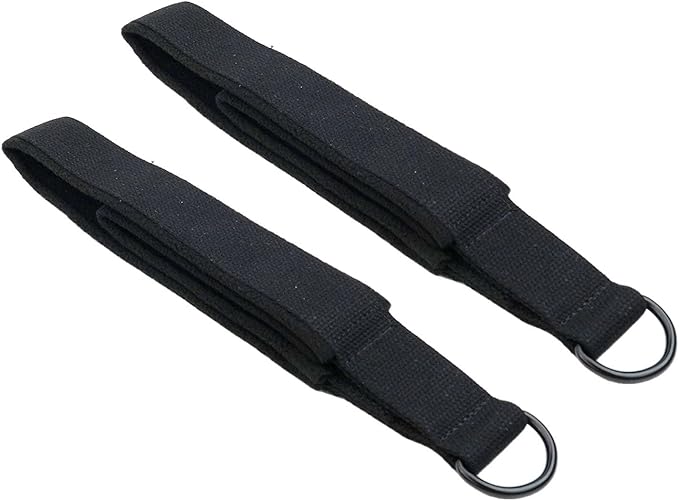 2Pc Pilates Double Loop Straps For Foot Reformer Fitness Equipment Straps Soft Fleece Cotton Webbing Most Pilates Beds For Home Or Gym