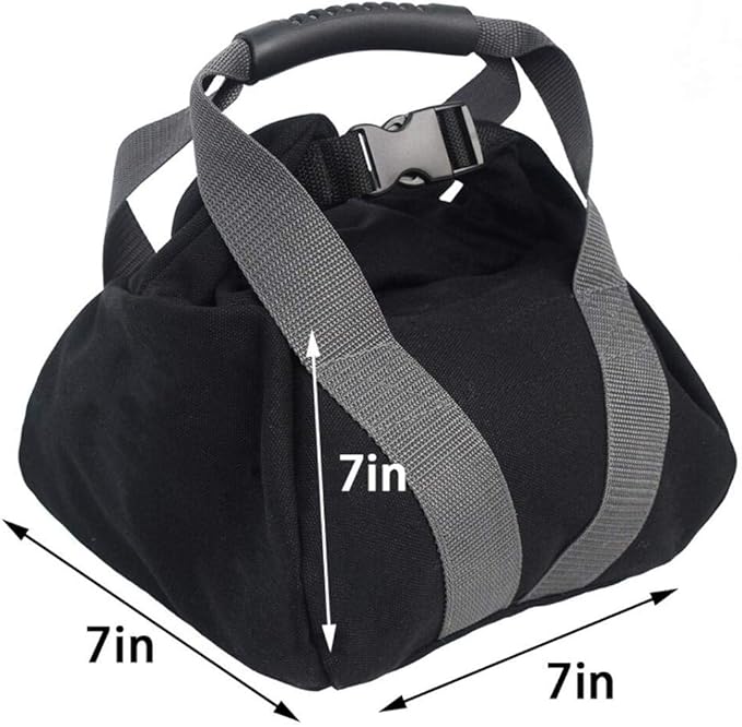 Weightlifting Training Sandbag Kettlebell Sandbag, Adjustable Canvas Soft Sand Bag with Handles, Weightlifting Dumbbell for Home Training,Fitness,Yoga Workout