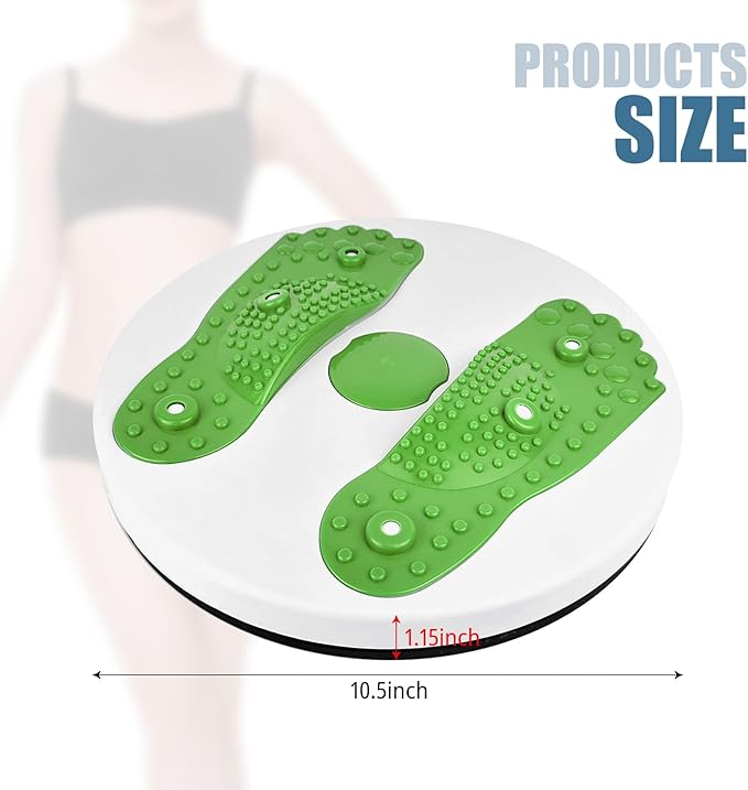 H H&J HUAJIAN Waist Whisper Disc Twister Board Body Twister Waist Twister Body Shaping Rotating Board for Women's Twisting Sports Equipment Aerobic Exercise Foot Massage