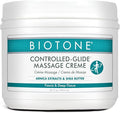 BIOTONE Controlled-Glide Massage Cream Balanced for Grip and Glide, for Advanced Bodywork, Instrument-Assisted Techniques, Deep-Tissue Tension Release, Precision Cross-Fiber Friction (32 Oz)