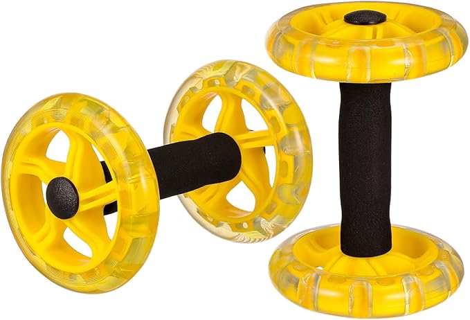 POPETPOP Fitness Roller for Abdominal Strengthening and Weight Loss Portable Ab Wheel with Non Slip Handles for Men and Women Equipment for Home Gym