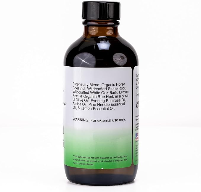 Christopher’s Original Formulas V-Vein Massage Oil, 4 fl oz | Herbal Topical Blend for Skin and Massage Care
