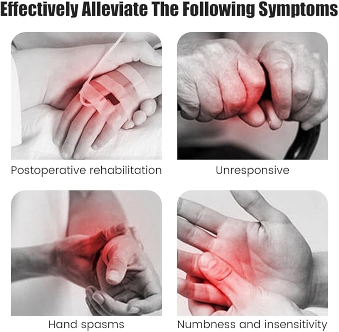 Rehabilitation Robot Gloves for Stroke Recovery Hemiplegia Finger Hand Function Rehabilitation Therapy Arthriti Glove (Right Hand XL)