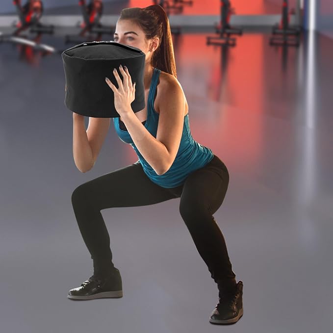 Training Sandbag,Heavy Duty Workout Sandbags, Fitness Weights Sandbags,(15.74*11.81in,150 lbs),Black,for Military Conditioning, Cross-Training & Strength Training. Heavy Sandbag Weights.